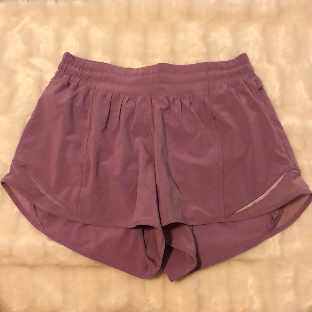 Purple Lululemon shorts size 6